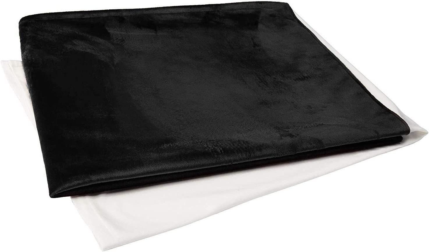 100% Waterproof Sensual Blanket Bed Pad - Leakproof, Noiseless Ultra-Soft, Reusable and Washable Sheets and Mattress Protector with Tuck-In Sides for King Bed (76X55 Inch, Midnight Black)